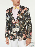Tallia Mens Slim-Fit Floral Jacquard Blazer, Size 38S