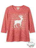 Style & Co Plus Size Reindeer Sweatshirt, Size 3X