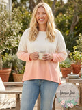 Jessica Simpson Juniors Cotton Dip-Dyed Sweatshirt, Size Small