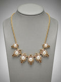 Charter Club Gold-Tone Crystal, Stone and Imitation Pearl  Necklace