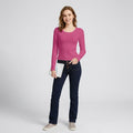 Freshman Juniors Plush Ribbed Top, Size Medium
