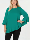 Alfani Women's Plus Size Asymmetrical Bell-Sleeve Top, Size 0X