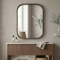 Home Decorators Collection Medium Rectangle Dark Bronze Modern Mirror With Deep-