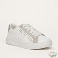 Steve Madden Big Girls JBianca White Fashion Sneaker, Size 1