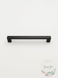 Emtek 86166 Trail 12 Inch Center to Center Handle Cabinet Pull Flat Black