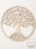Simurg Round Tree of Life Wooden Wall Art Wall Hanging Decor Art Home Decoration