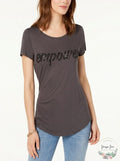 INC International Concepts I.N.C. Embellished Graphic T-Shirt, Size Small