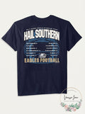 NCAA Football Schedule 2017 Short Sleeve Shirt Georgia Southern Eagles, Small
