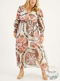 Inc Plus Size Smocked Puff-Sleeve Maxi Dress, Size XL