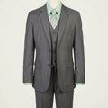 Tazio Little Boys Solid 2 Button Vest 5 Piece Suit, Size 5