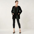 Alfani Colorblocked Open-Front Cardigan, Size Medium