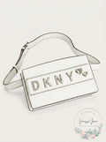 Dkny Smoke Leather Belt Bag, White/Silver