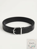 Steve Madden Men's  Reversible Pant Belt, Size Large/Black