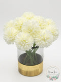 Fantasy Gardens Artificial Fake Flower Plants Silk Chrysanthemum 10Pcs DIY Ball