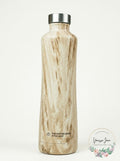 Coffee Bean Silhouette Bottle - Faux Wood