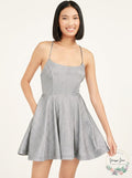 Speechless Spaghetti Strap Square Neck Mini Fit Cocktail Dress, Size 9