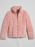 Guess Kids Velvet Stretch Down Jacket, Size Small/8