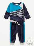 First Impressions Baby Boys 2-Pc. Colorblocked Sweatshirt, Size 24Months