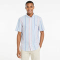 Vineyard Vines Mens Stretch Cotton Short-Sleeve Awning Stripe Shirt, Size Large