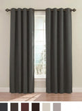 Ellery Eclipse Fresno Blackout Window Curtain Panel Black, 52X95