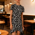 Michael Kors Petal Crepe Ruffle Dress, Size Small