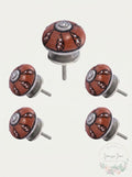 MASCOT HARDWARE Tomatoed 1-29/50 in. Red Cabinet Knob (Pack Of 10)