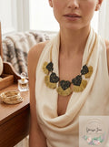 Inc Gold-Tone Resin Hearts and Fringe Statement Necklace, 18 + 3 Extender