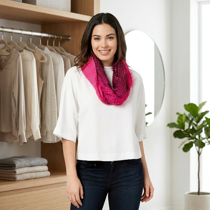 INC International Concepts I.N.C. Ombré Waffle Loop Scarf