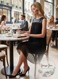 Dkny Mixed-Media Pleated Dress, Size XXS