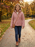 Guess Kids Velvet Stretch Down Jacket, Size Small/8
