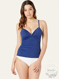 Ralph Lauren Womens Beach Club Solids Underwire Tankini Top, Size 8