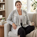 NIC+ZOE Plus Time Change Open-Front Cardigan, Size 2X