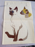 Leisure Arts Just Purrfect Designed by Mary Ellen  cat cross stitch book 1986