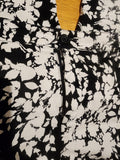 Croft & Barrow black and white floral Capris size 18