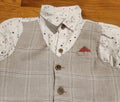 Little Lad Toddler Boy dress shirt with Vest . Size 24 Months