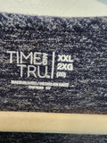 Time & Tru Women's long sleeve Shirt 2xl heather black
