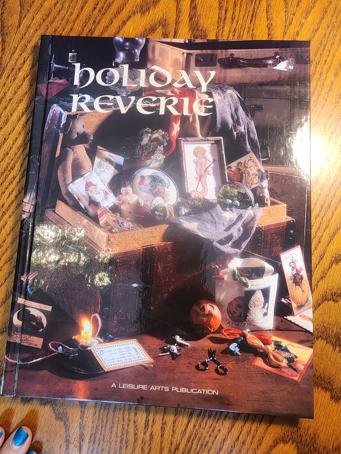 Leisure Arts Book HOLIDAY REVERIE Cross Stitch Pattern Book Halloween Christmas