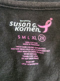 Susan G Komen Womens Jersey Style T Shirt Hope In Pink  Breast Cancer  1X