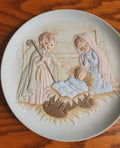 Vintage 1983 Lefton Christopher Collection Nativity Christmas Plate