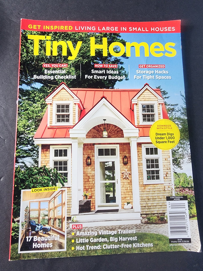 Tiny Homes Magazine - Living Large In Small Houses - 17 Beautiful Homes - Building Checklist!  Get Organized