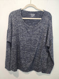 Time & Tru Women's long sleeve Shirt 2xl heather black