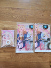 2 Taylor Swift plastic table cloths and a matching flag banner for party