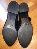 UNISA black velvet paisley embossed Boots size 8