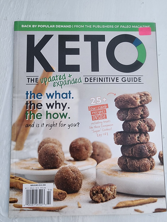 Keto Definitive Guide with Cinnamon Sugar Cookie Recipes, Meal Planning Tips