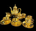Vintage Gold Plated Coffee Tea Set 15 PC set  Made in Japan