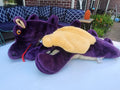 Lucy’s Toys Magnificent Dragon Hand Puppet Purple Gold Vintage - Plush  aprox. 25" Large