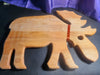Majestic Moose Wooden Cutting Board - Generous 16" x 11.5" Surface