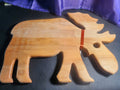 Majestic Moose Wooden Cutting Board - Generous 16" x 11.5" Surface