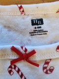 NWT Girls Hudson Baby Candy Cane Christmas Cotton Dress 6-9 Months