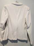 NEW George Women's Arctic White Ponte Blazer Jacket Size 10 NWT Business Casual